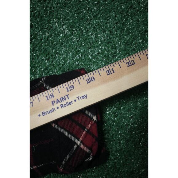 Airwalk Classics Hooded Plaid Flannel Shirt Jacket Black & Red Medium - Picture 4 of 7